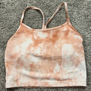 Aerie Crop top Pink Tie Dye